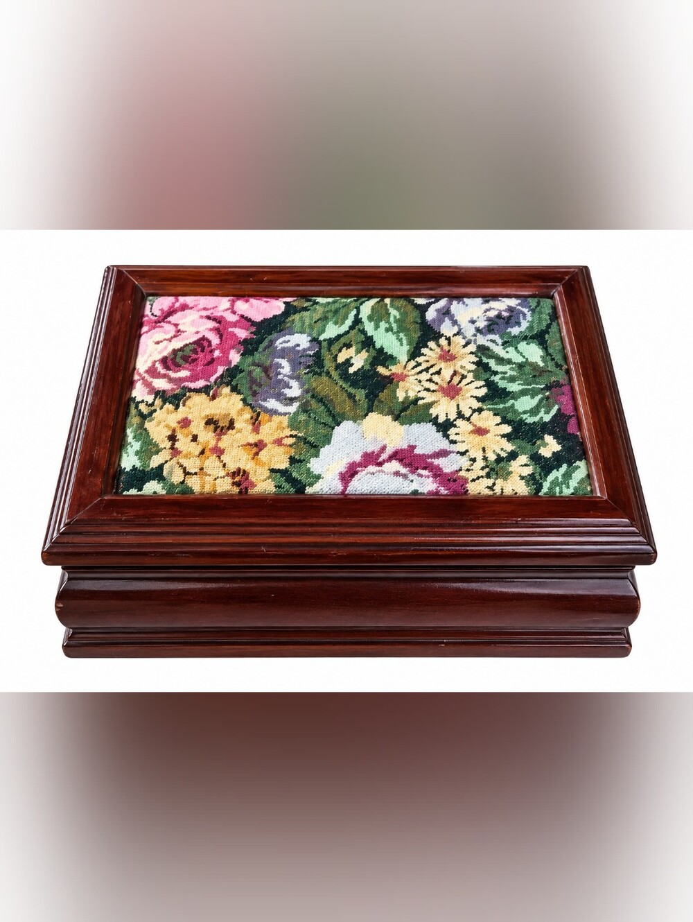 Vintage Wooden Jewelry Box